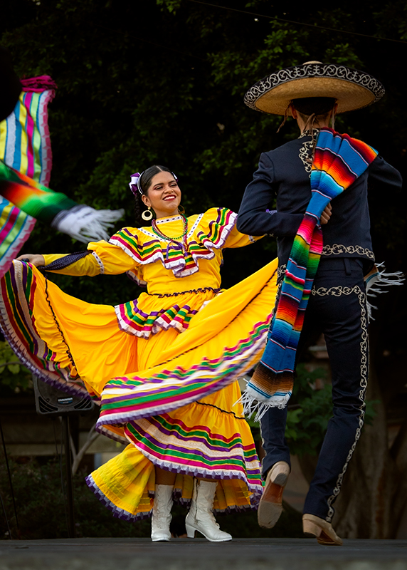 The Pizintli Group Folkloric practising Mexican Folk Dance at Guadalajara, Mexico.