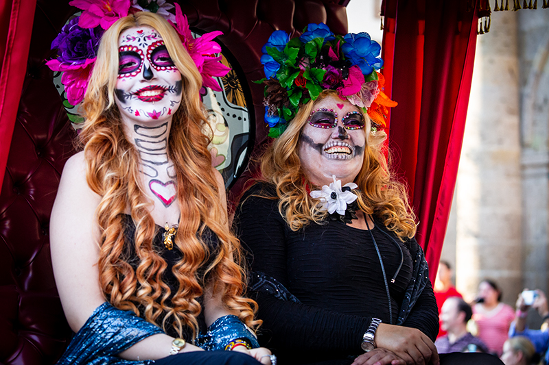 The Calacalandrias during the Day of the Dead, Guadalajara, Mexico.