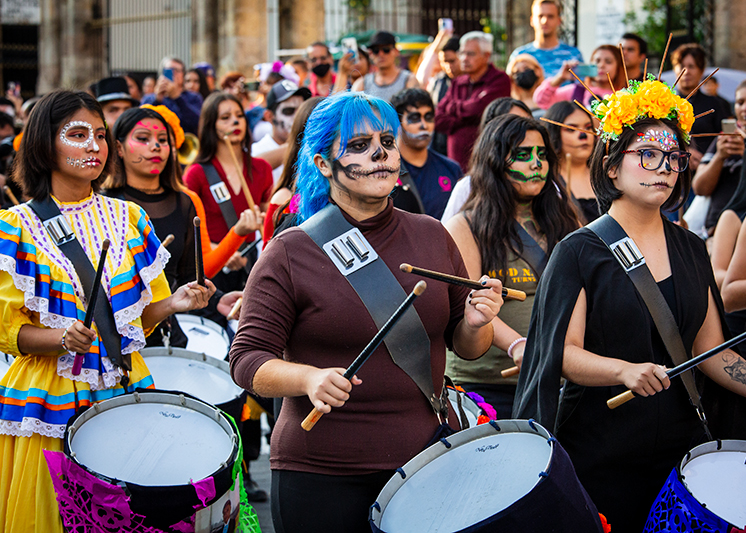 The Calacalandias during the Day of the Dead, at Guadalajara, Mexico.